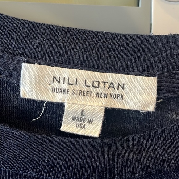 Nili Lotan Basic Short Sleeve Tee - Picture 6 of 8